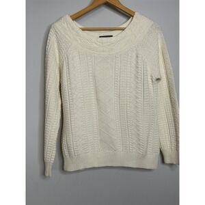 Lauren Ralph Lauren Cream Cable Knit Sweater